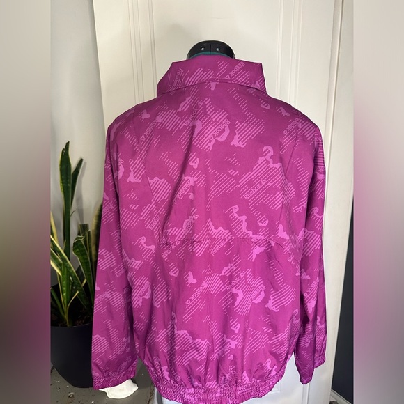 Women’s Reebok Printed Track Jacket small pink Print - Picture 11 of 16